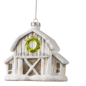 Winter Barn Ornament.