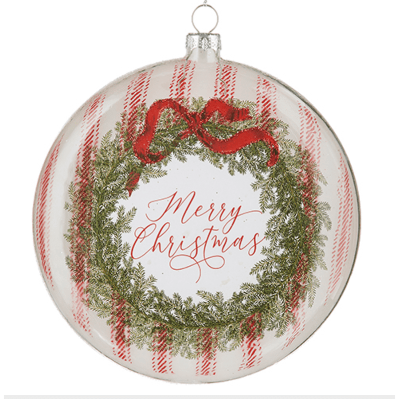 Merry Christmas Disc Ornament.
