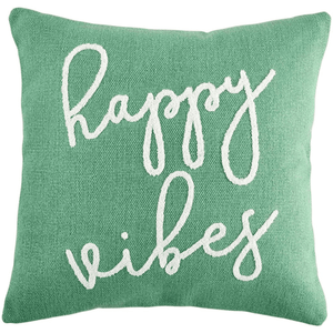 Happy Vibes Pillow.