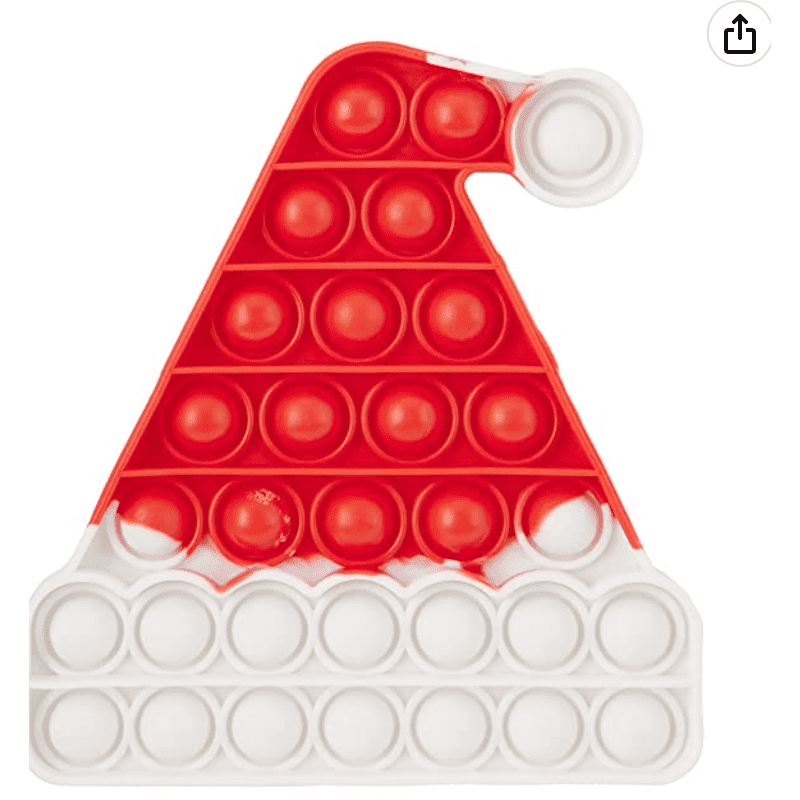 Santa hat Silicone Popper.