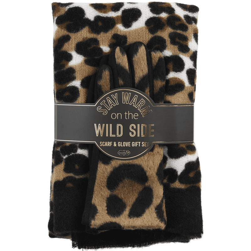 Tan Leopard Gift Set.
