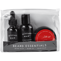 Mixture Man Beard Essentials Gift Set in Cobalt.