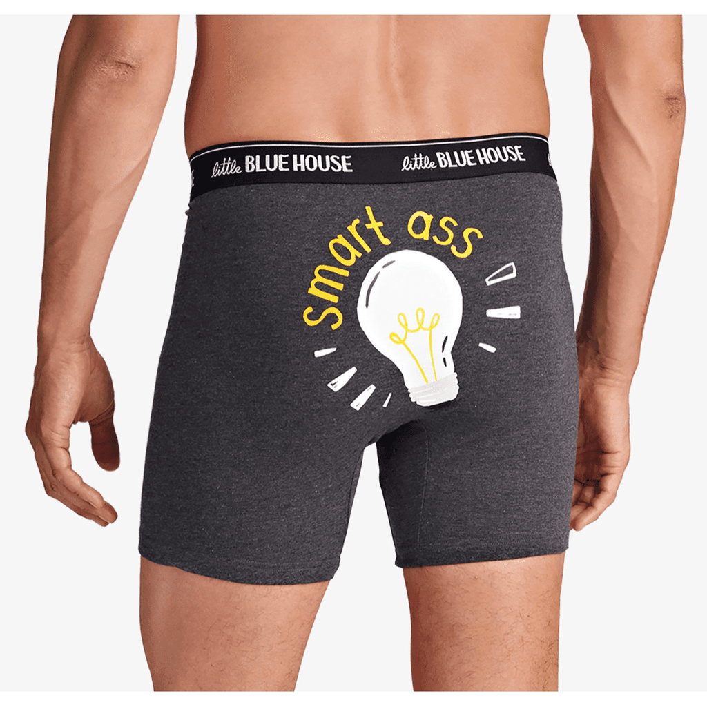 Smart Ass Boxer Briefs - Funny Underwear & Dad Gift Idea