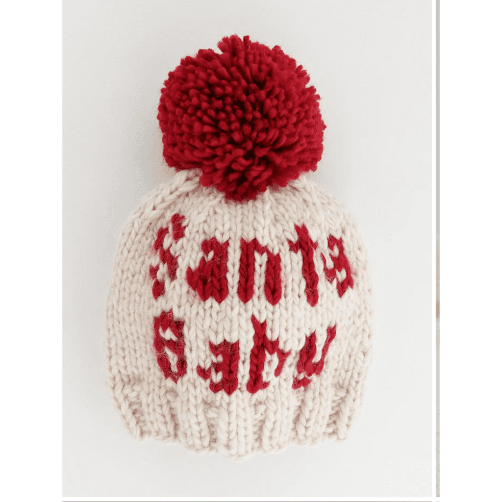 Santa Baby Hand Knit Beanie.