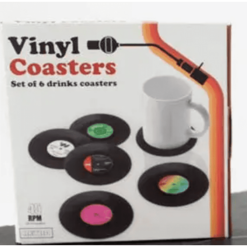 Retro Vinyl Coasters.