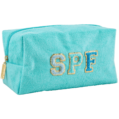 Terrycloth Pouch Blue.