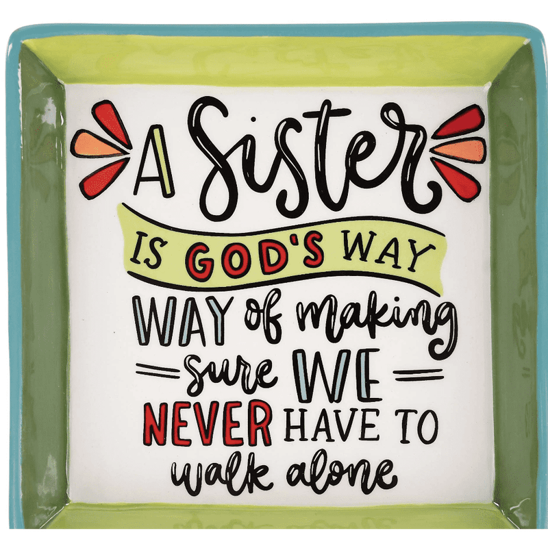 Sister Never Walk Alone Trinket Tray.