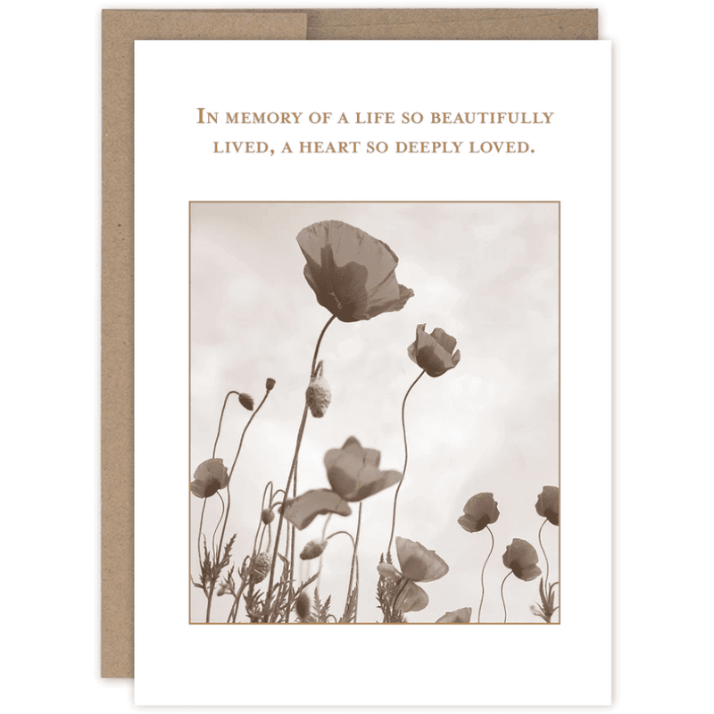 Life beautifully lived Sympathy Card SM750.