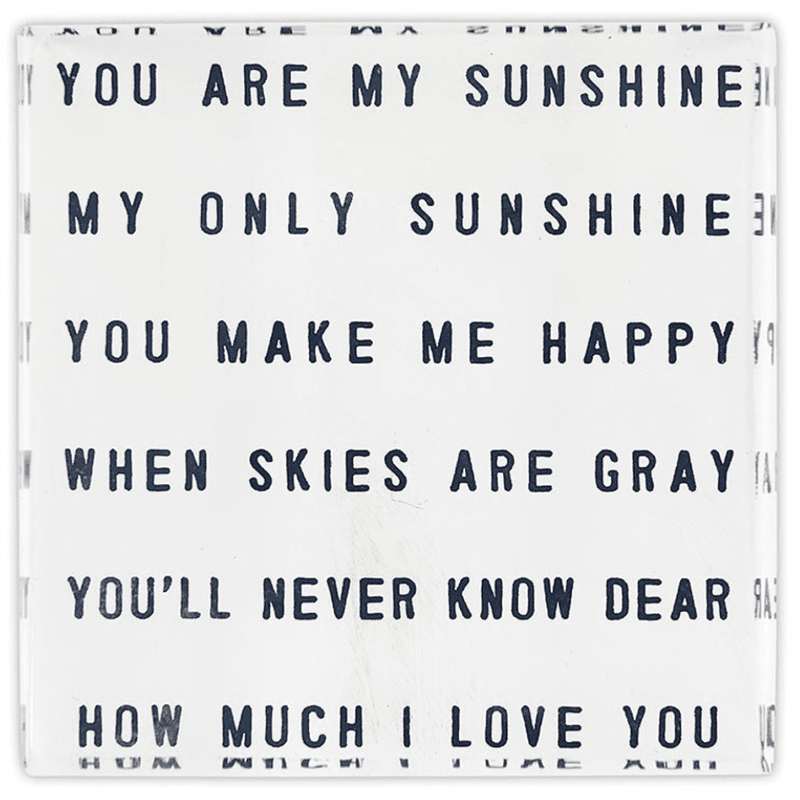 My Sunshine Lucite Block.