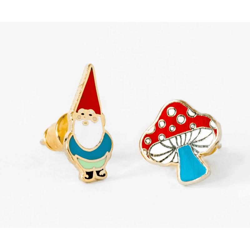 Gnome & Mushroom Earrings
