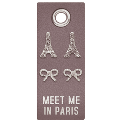 Meet me in Paris Silver Stud Earrings