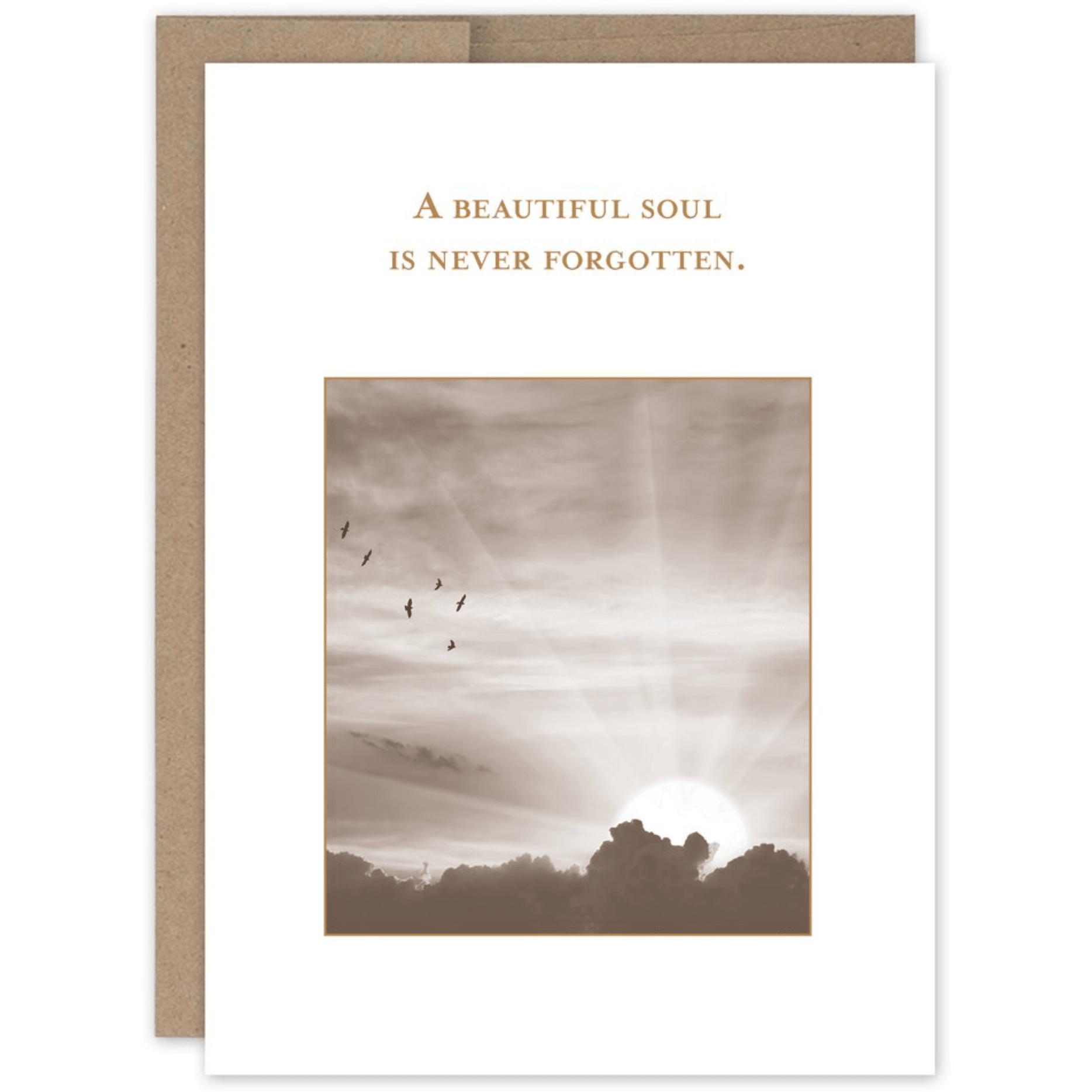 A Beautiful Soul Greeting Card SM701 - White Farmhouse Flowers
