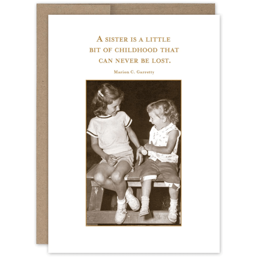A Sister is Birthday Card SM036 - White Farmhouse Flowers