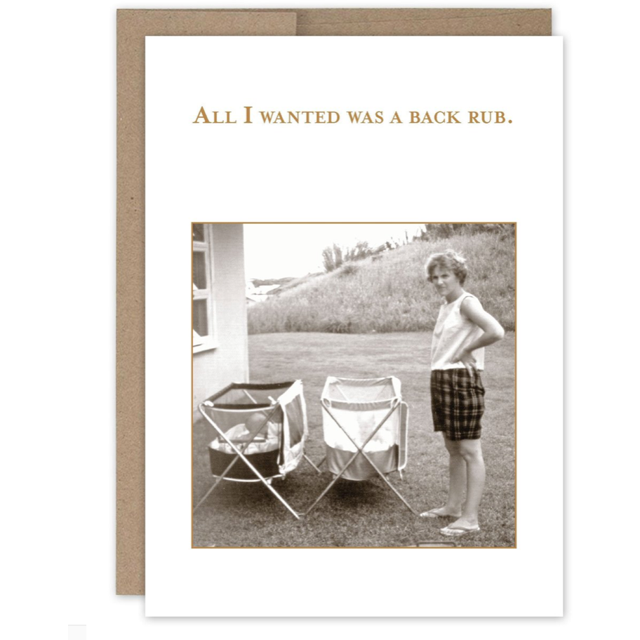 All I wanted- What a Hoot card SM483.