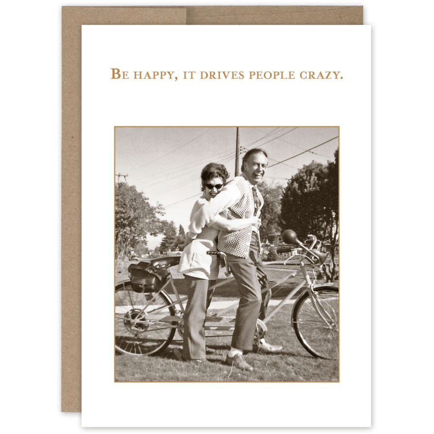 Be Happy Birthday Card SM564 - White Farmhouse Flowers