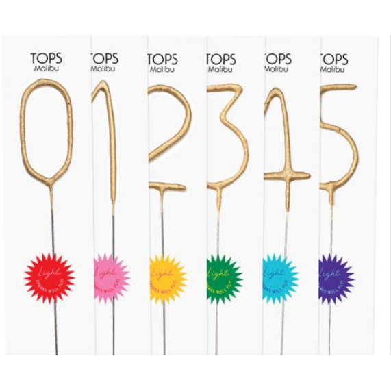 Big Golden Sparkler Wand Number