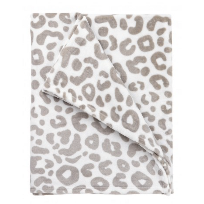 Natural Leopard Blanket.