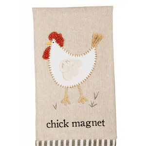 Chicken Applique Towel.