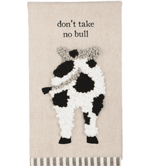 Cow Applique Towel.