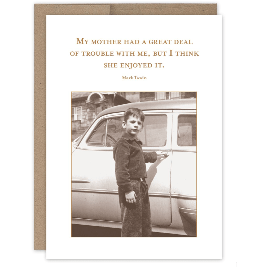 Deal of Trouble Birthday Card SM688 - White Farmhouse Flowers