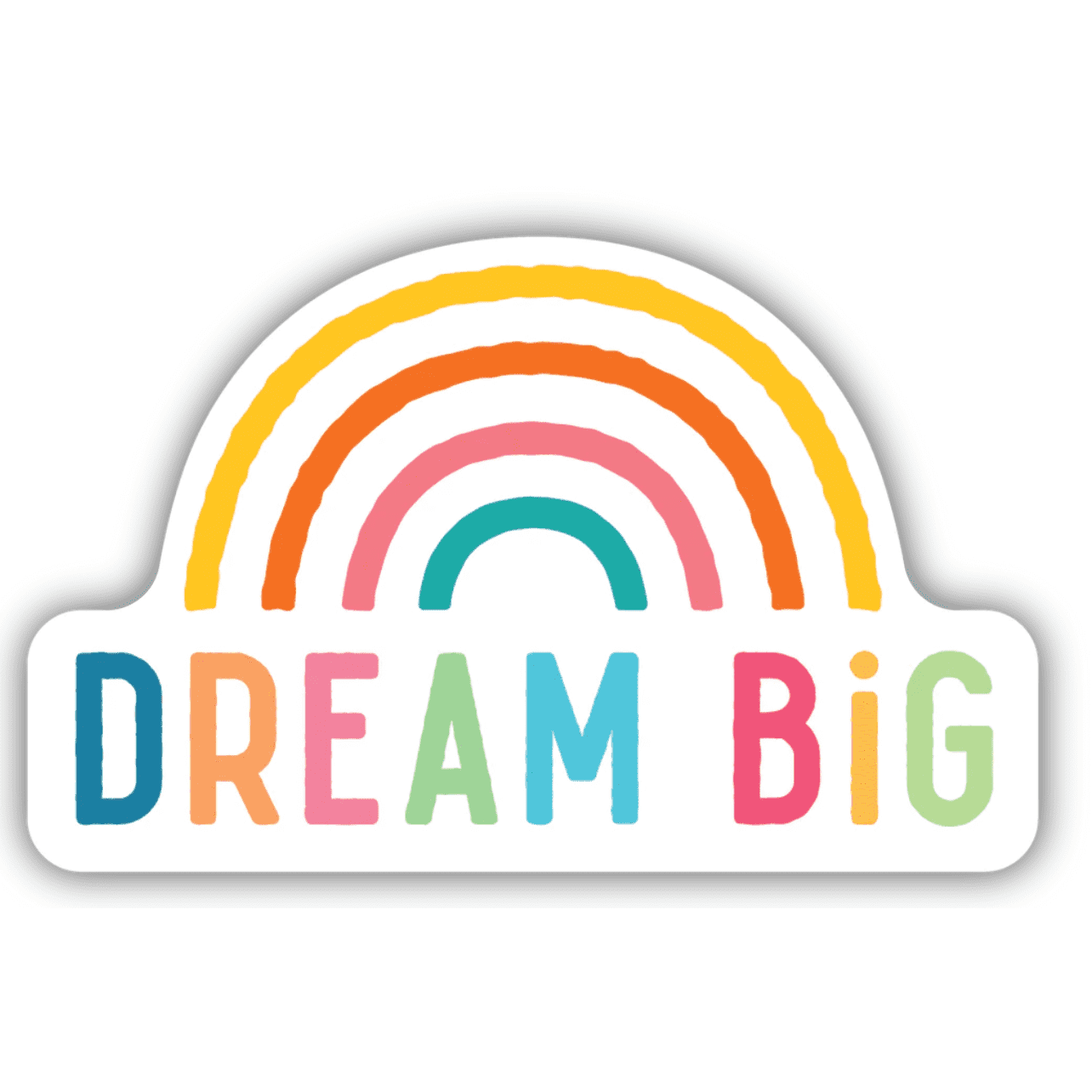 Dream Big Sticker - White Farmhouse Flowers
