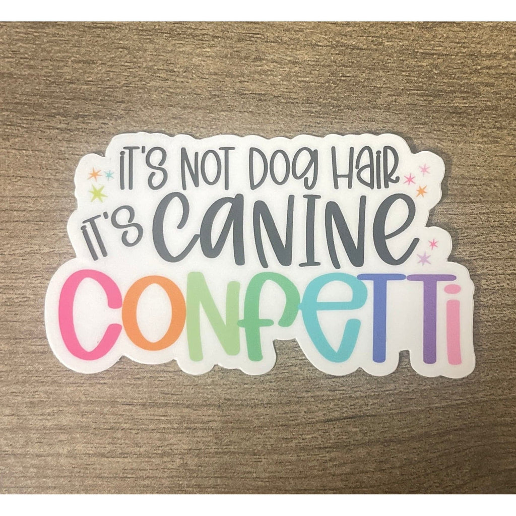 Canine Confetti Sticker.