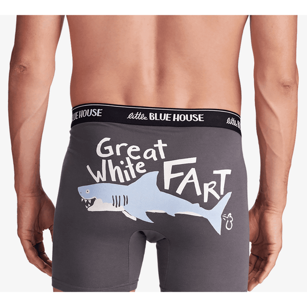 Funny Boxer Briefs Great White Fart Boxer Briefs Dad Gift