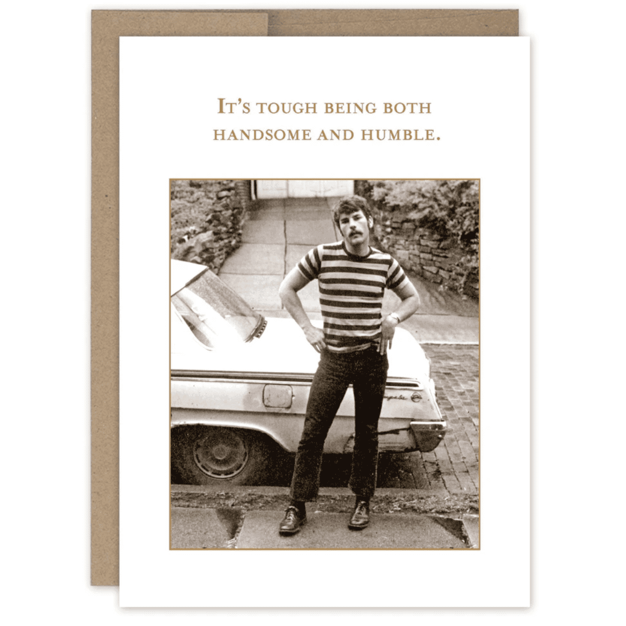 Handsome and Humble Birthday Card SM246 - White Farmhouse Flowers