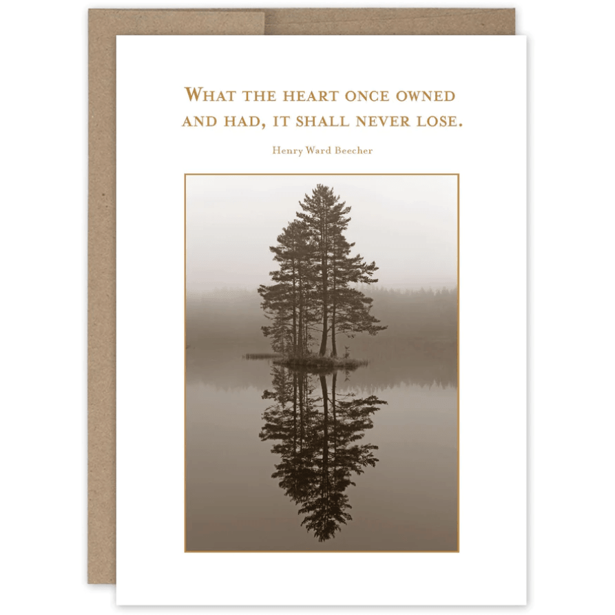 Heart Once Owned Sympathy Card SM052 - White Farmhouse Flowers