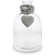Heart Bud Vase with Beads.