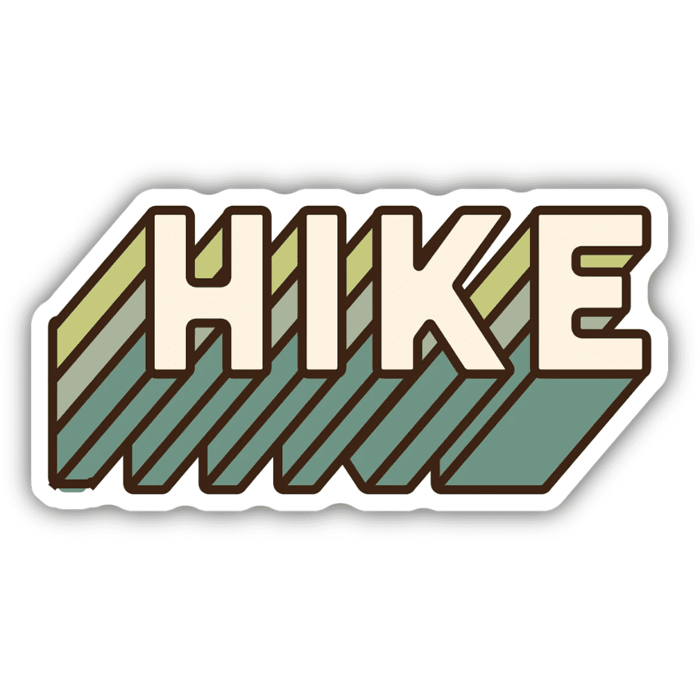 Hike Sticker - White Farmhouse Flowers