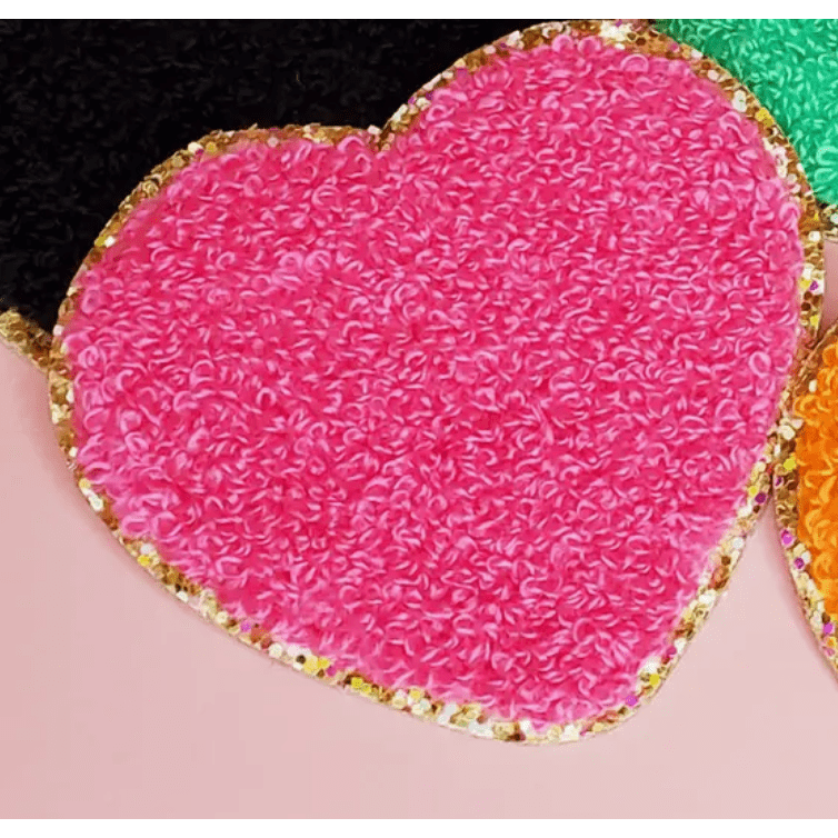 Hot Pink Chenille Heart