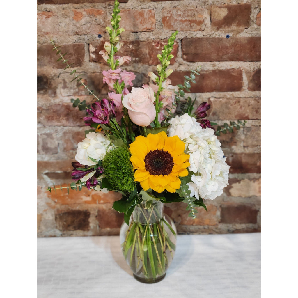Beautiful Blooms Bouquet with Vase.