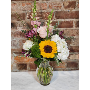 Beautiful Blooms Bouquet with Vase.
