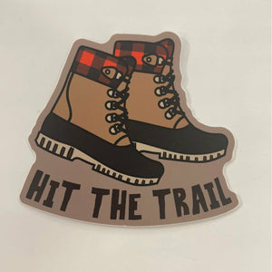 Hit The Trail Sticker.