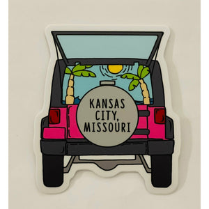 Kansas City Jeep Sticker.