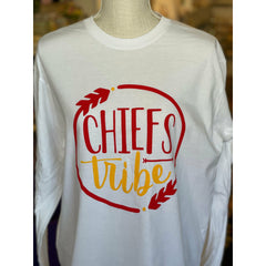 Chiefs Tribe Long Sleeve White T Shirt.