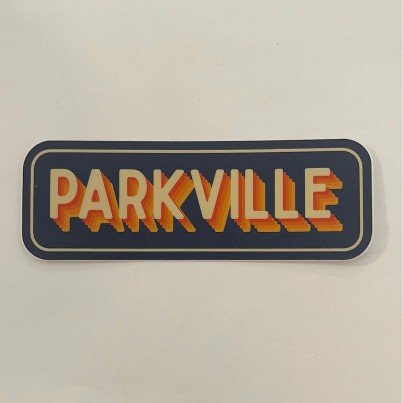 Parkville Dropped Letter Sticker.