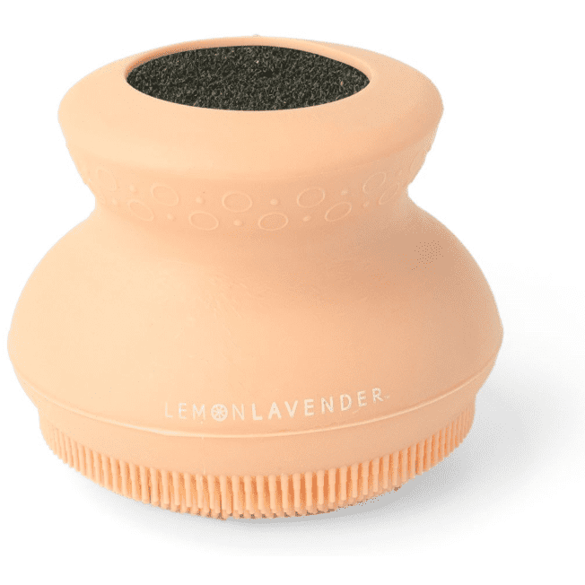 In - Shower Silicone Brush - White Farmhouse Flowers