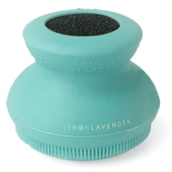 In - Shower Silicone Brush - White Farmhouse Flowers