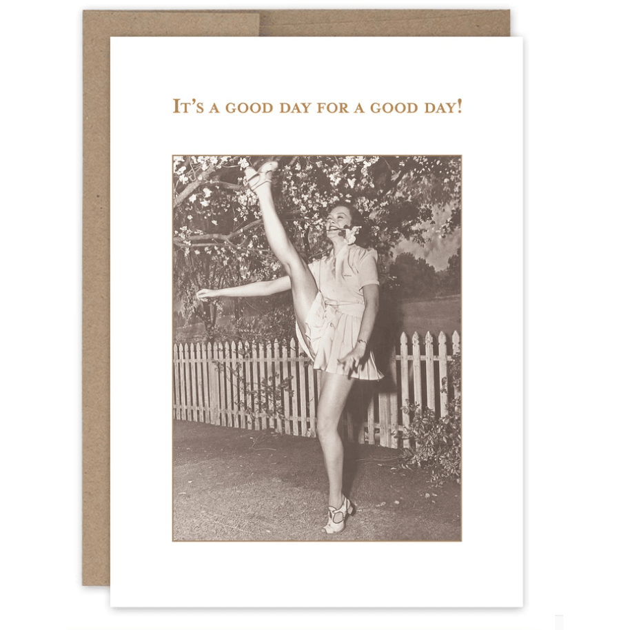 It's A Good Day Birthday Card SM716 - White Farmhouse Flowers