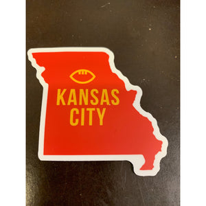 Kansas City Football Sticker.