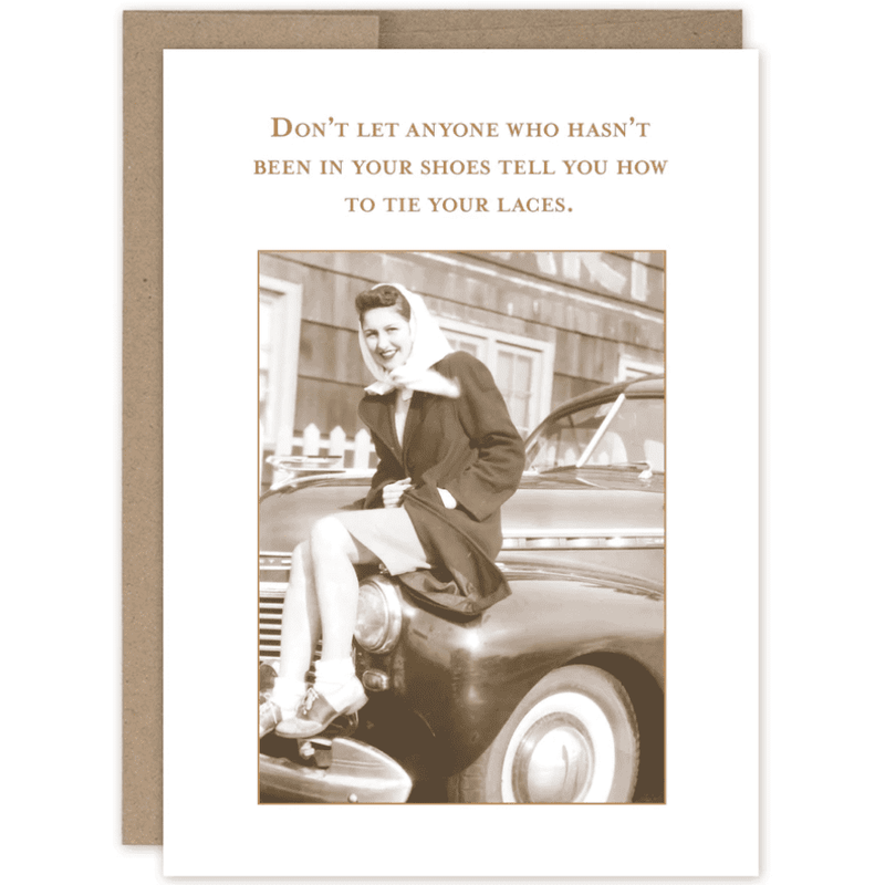 Tie your laces Greeting Card SM741.