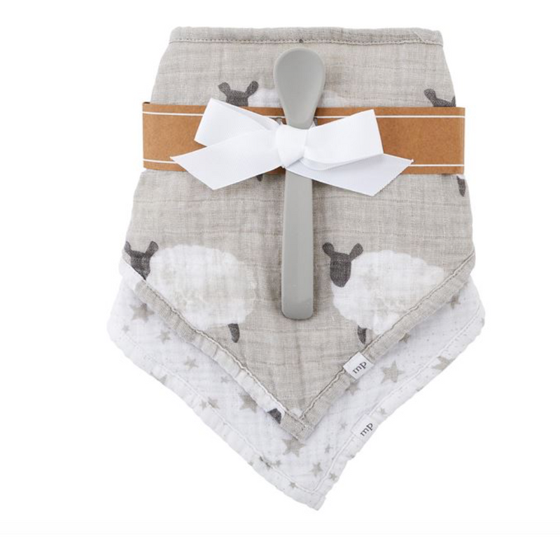 Lamb Bib & Spoon Set