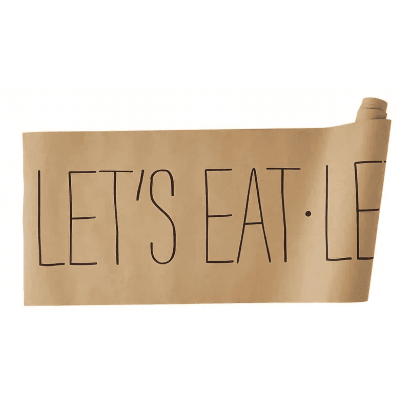 Let's Eat Kraft Table Runner Roll.