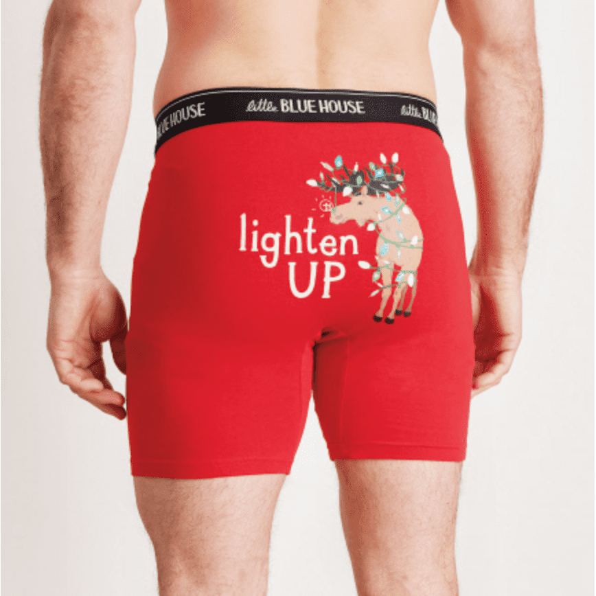 Lighten Up (Glow in the Dark) Boxer Briefs, Funny Dad Gift