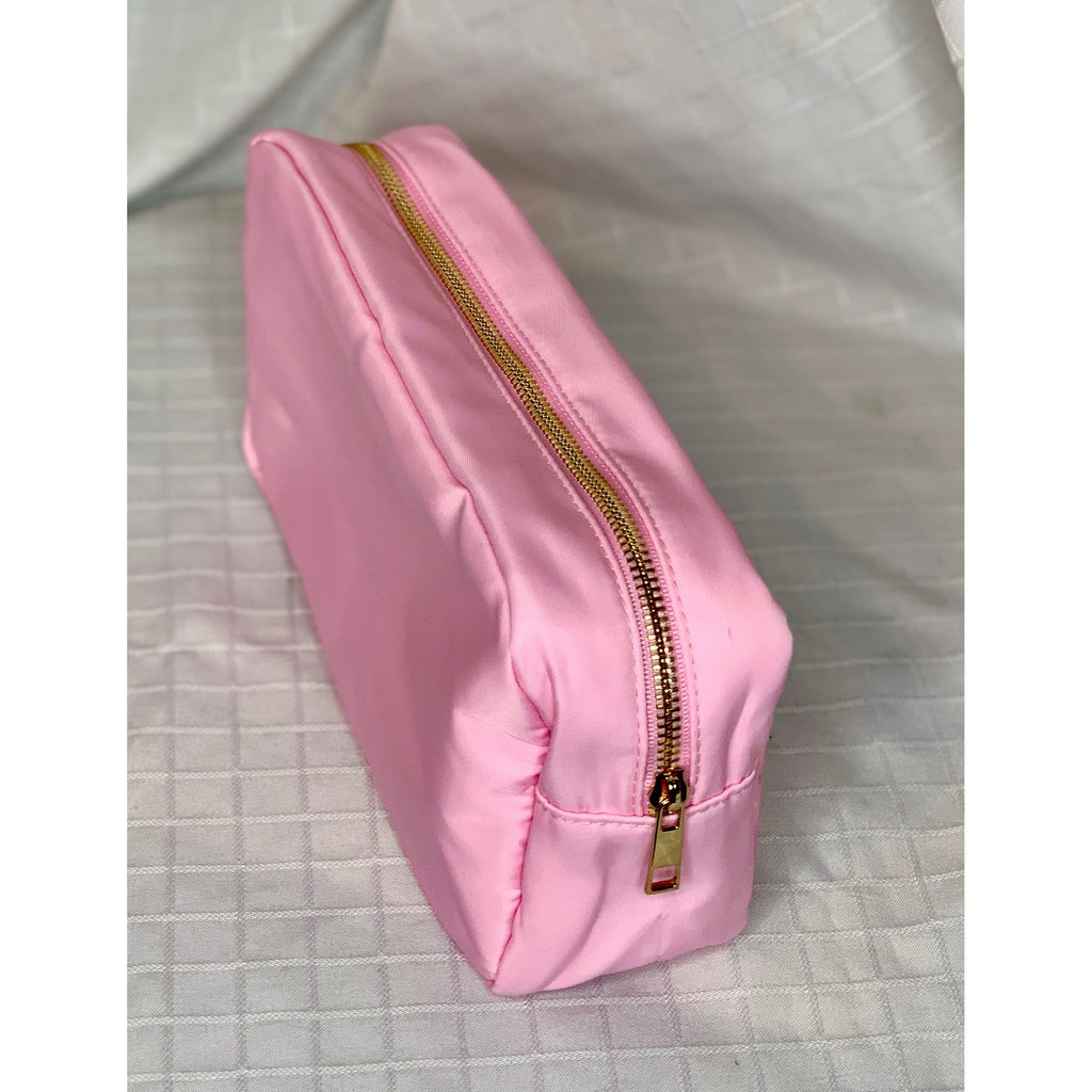 Light Pink Nylon Cosmetic Bag