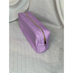 Lilac Large Nylon Cosmetic Bag