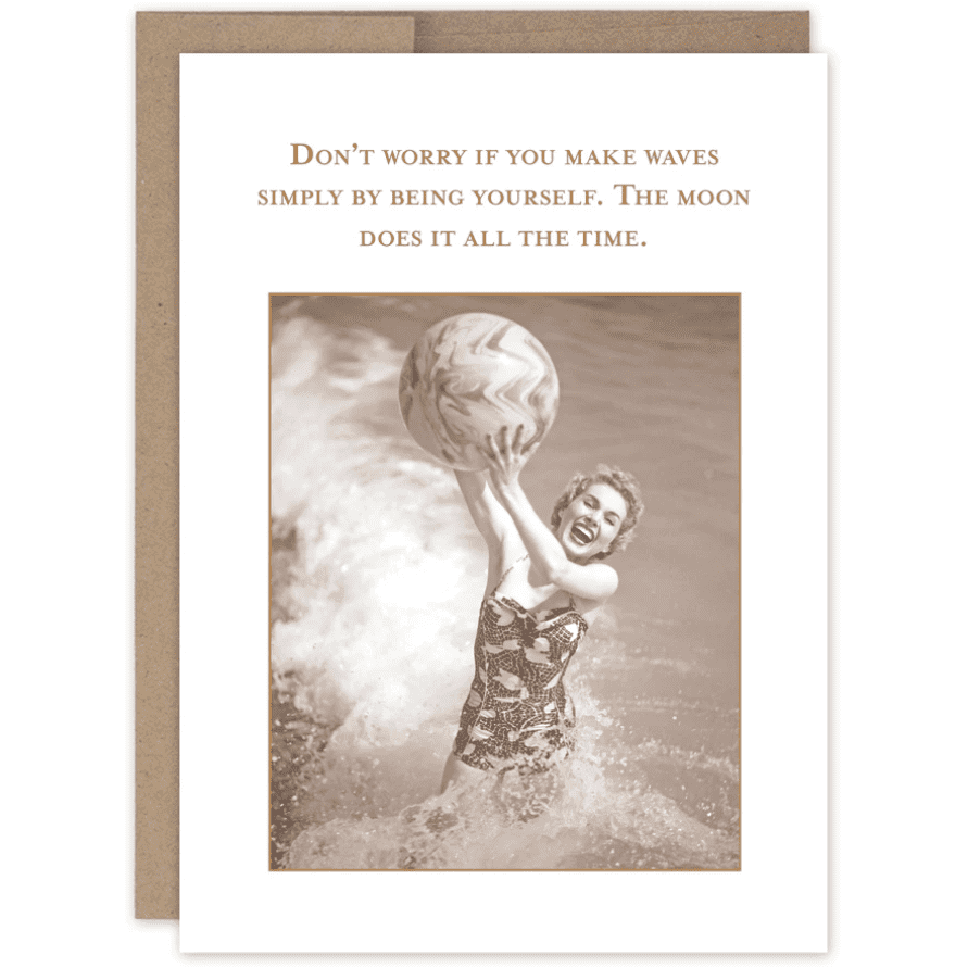 Make Waves Greeting Card SM745 - White Farmhouse Flowers