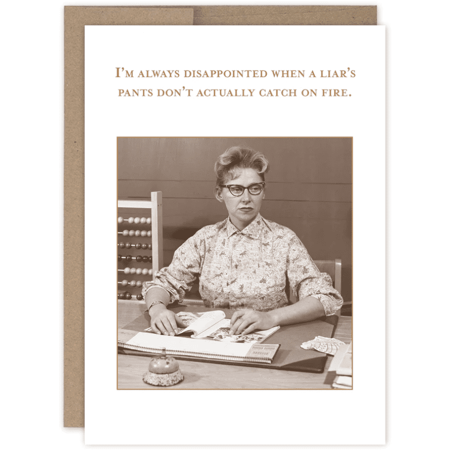 Pants on Fire Birthday Card SM756.